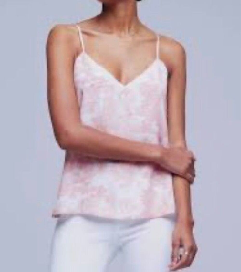 L’agence Jane Cami Top in Rose Pink Toile NWT Size Large